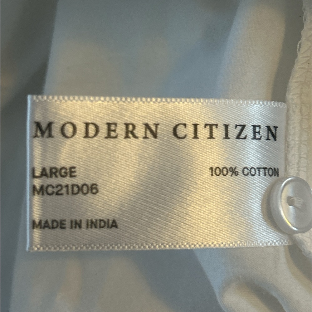 MODERN CITIZEN WHITE Clara Open-Back Button Down Dress - Picture 7 of 8